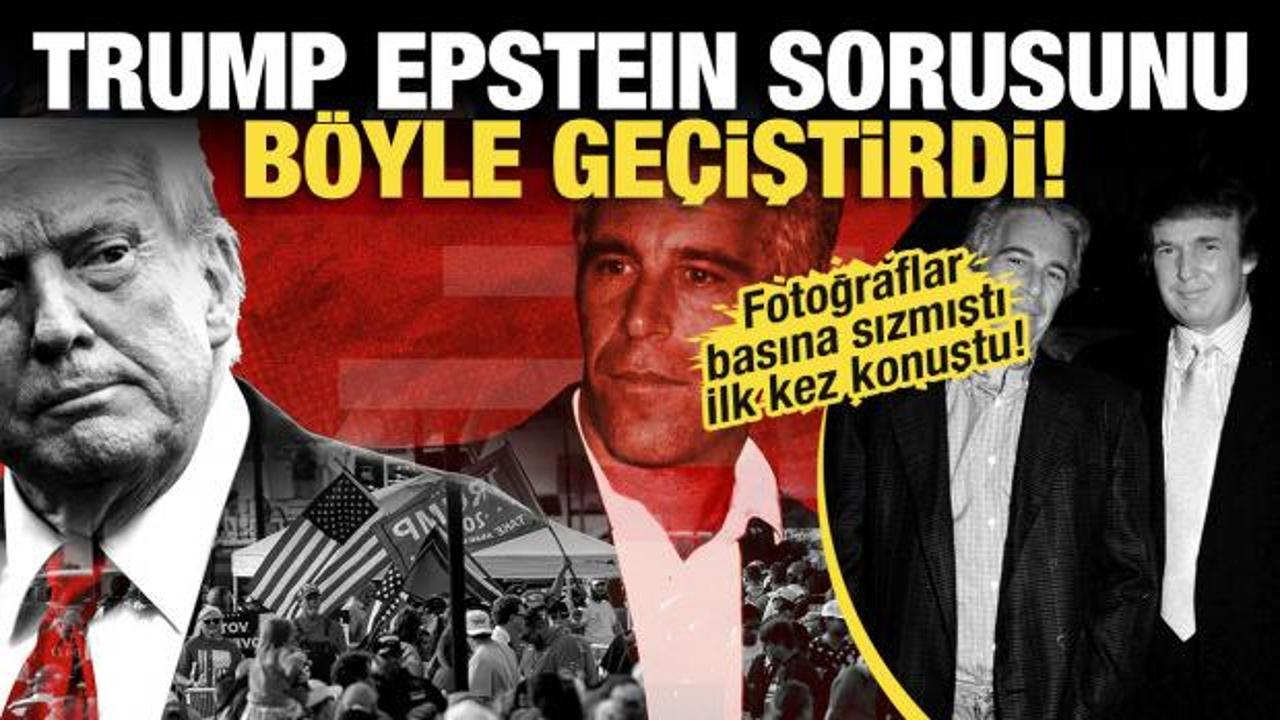 Epstein'le fotoğrafı basına bomba gibi d&uuml;şm&uuml;şt&uuml;! Trump ilk kez konuştu! 