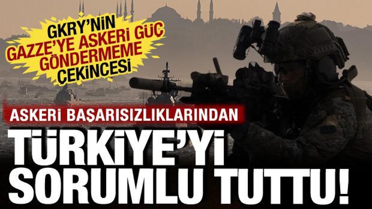GKRY, İsrail'e şart koştu! Askeri yetersizliği için Türkiye'yi suçladı