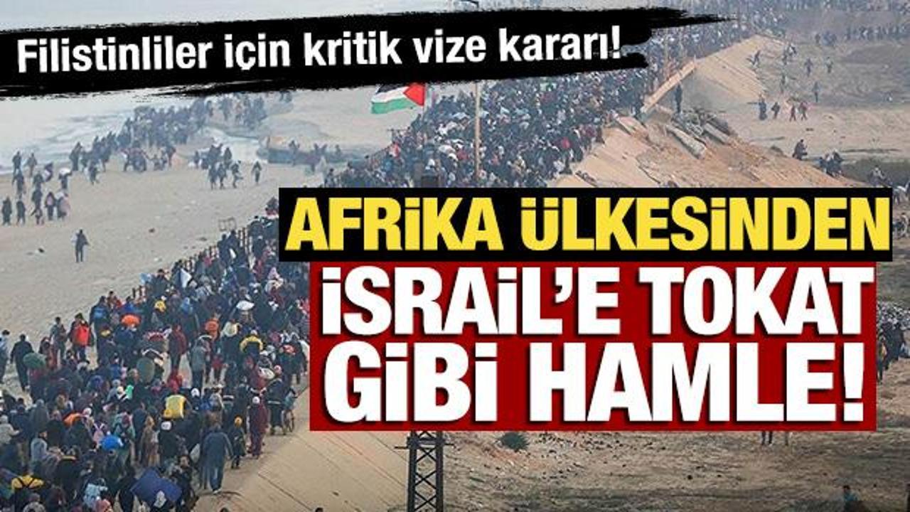Güney Afrika'dan İsrail'in planına tokat gibi hamle! Filistinliler için kritik vize kararı