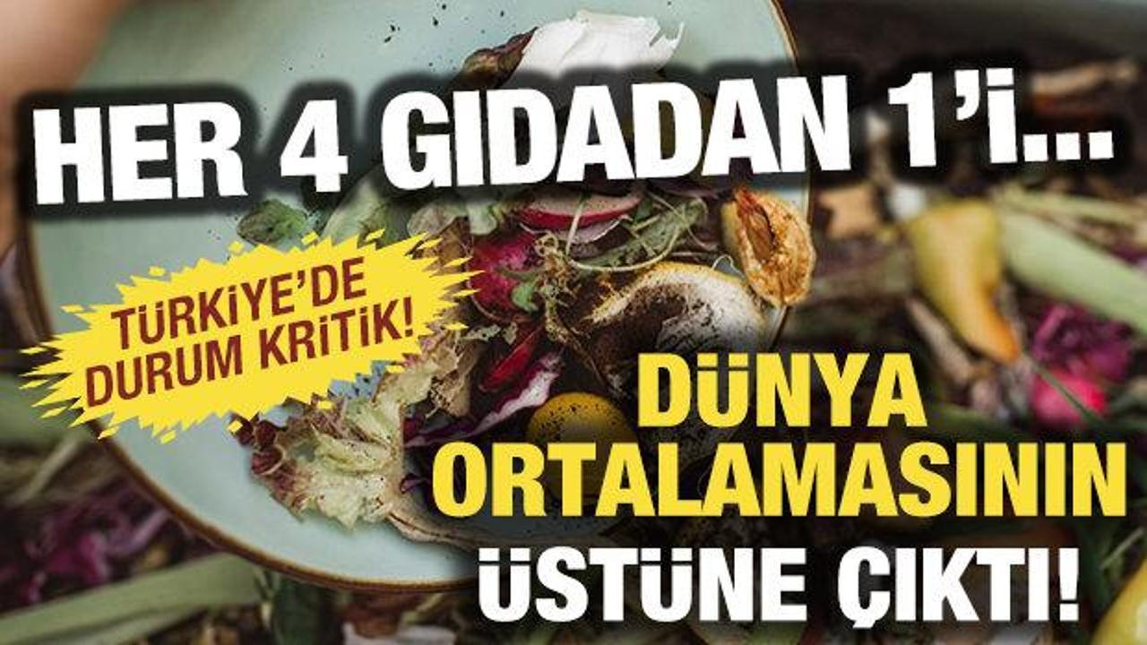 Her 4 gıdanın 1'i &ccedil;&ouml;pe gidiyor! T&uuml;rkiye, d&uuml;nya ortalamasının &uuml;st&uuml;nde!