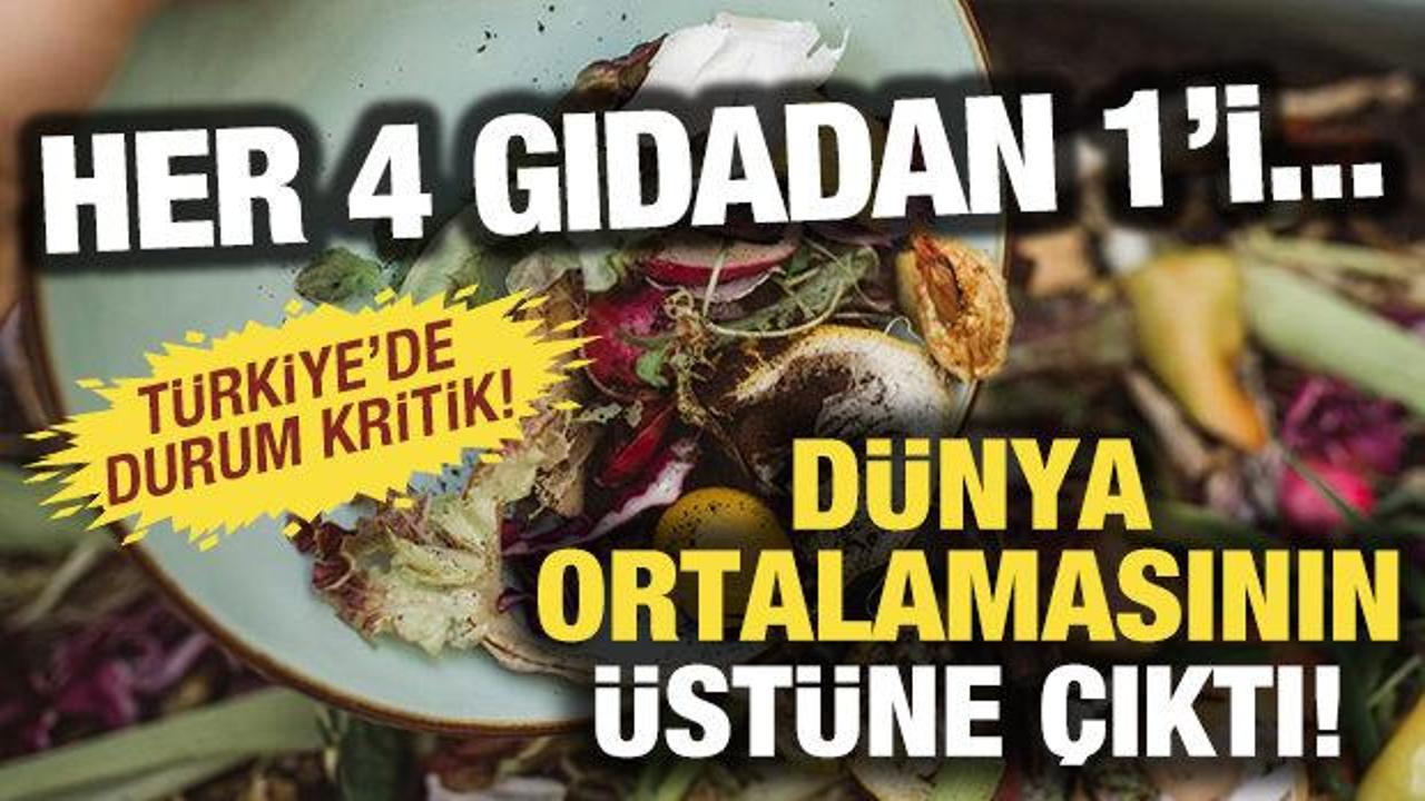 Her 4 gıdanın 1'i &ccedil;&ouml;pe gidiyor! T&uuml;rkiye, d&uuml;nya ortalamasının &uuml;st&uuml;nde!