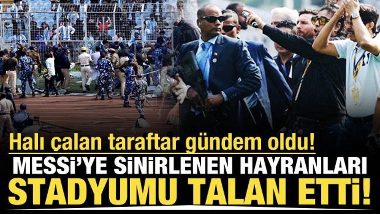 Messi'ye sinirlenen hayranları stadyumu dağıttı