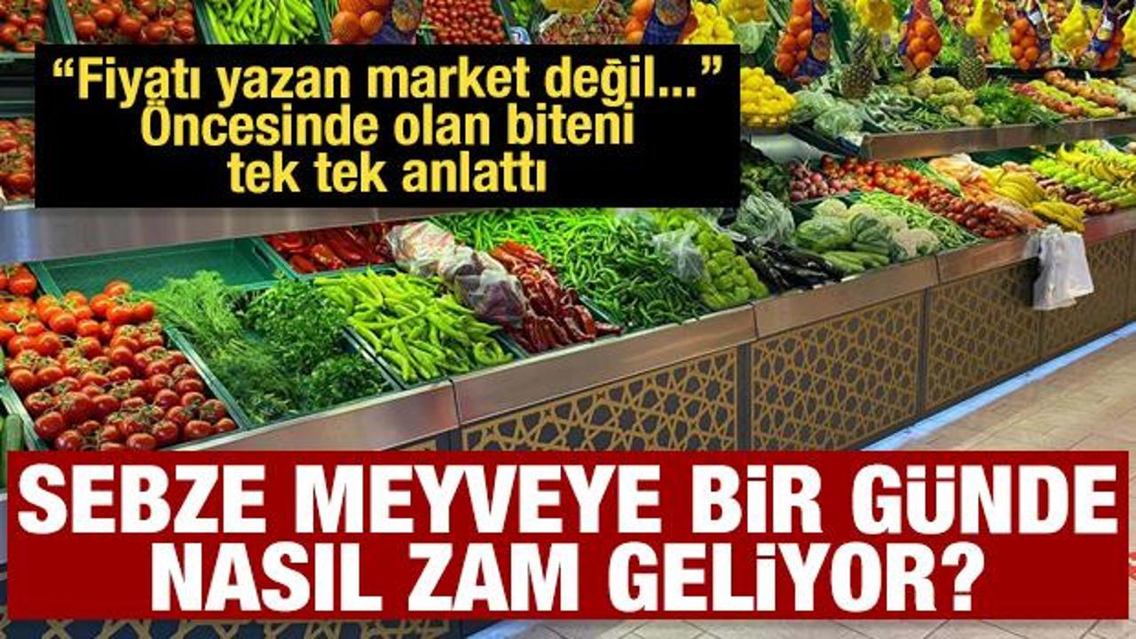 Sebze meyveye bir g&uuml;nde nasıl zam geliyor: Fiyatları market değil hal borsası belirliyor
