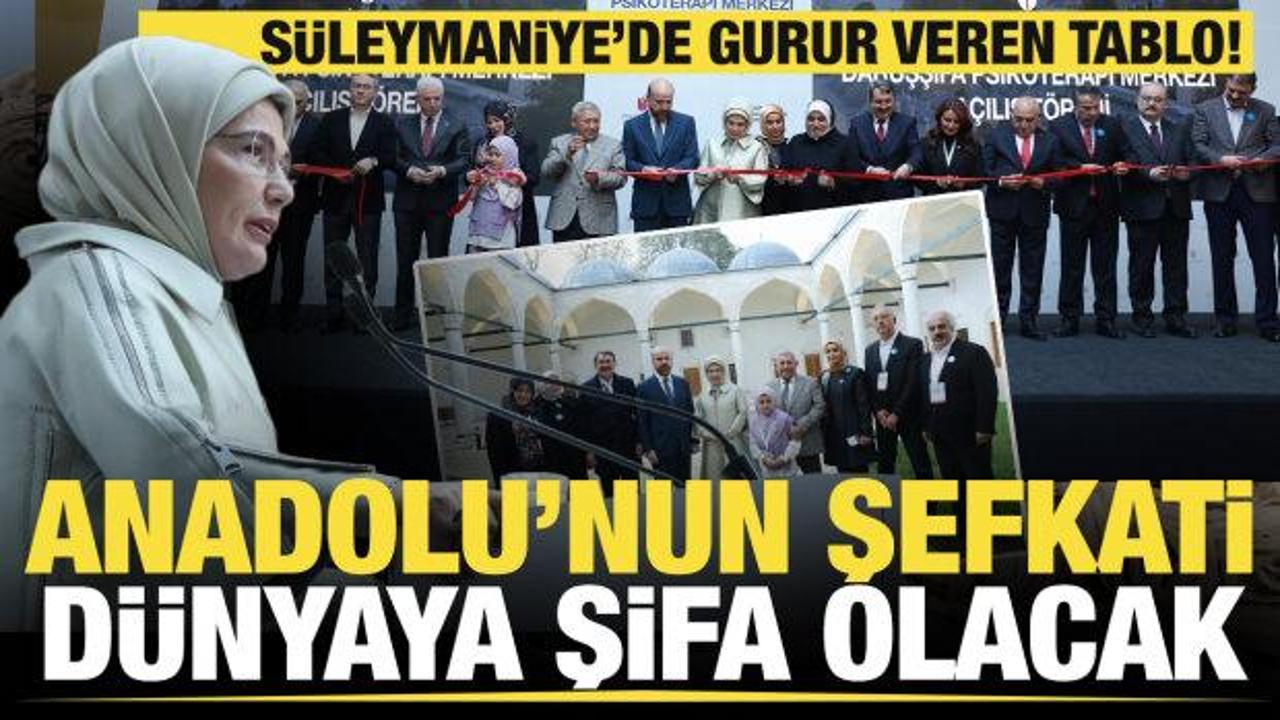 Süleymaniye'de gurur veren tablo! Emine Erdoğan: Anadolu'nun şefkati dünyaya şifa olacak