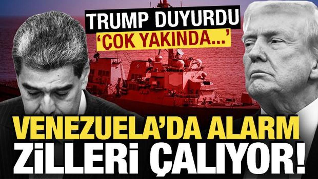 Venezuela için alarm zilleri çalıyor! Trump duyurdu: 'Çok yakında'