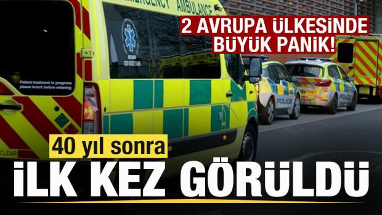 2 Avrupa &uuml;lkesinde panik! 40 yıl sonra ilk kez g&ouml;r&uuml;ld&uuml;