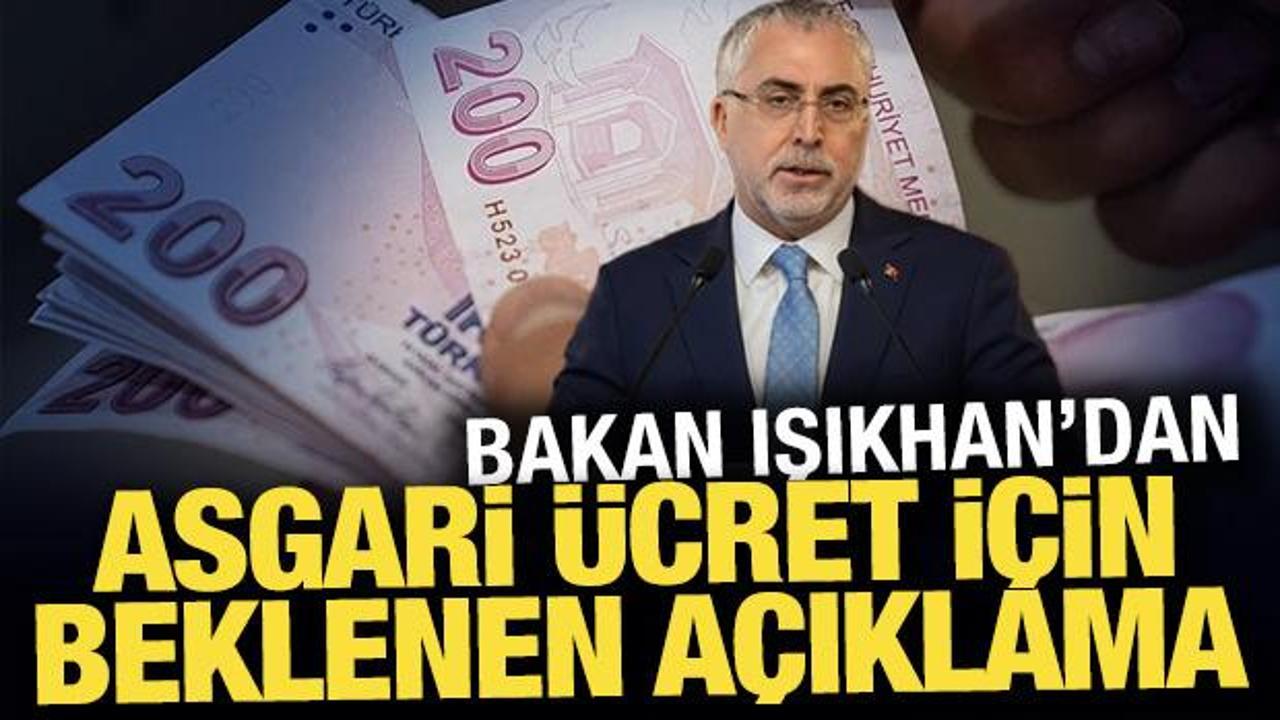 Asgari &uuml;crette ikinci toplantı sona erdi! Bakan Işıkhan'dan ilk a&ccedil;ıklama