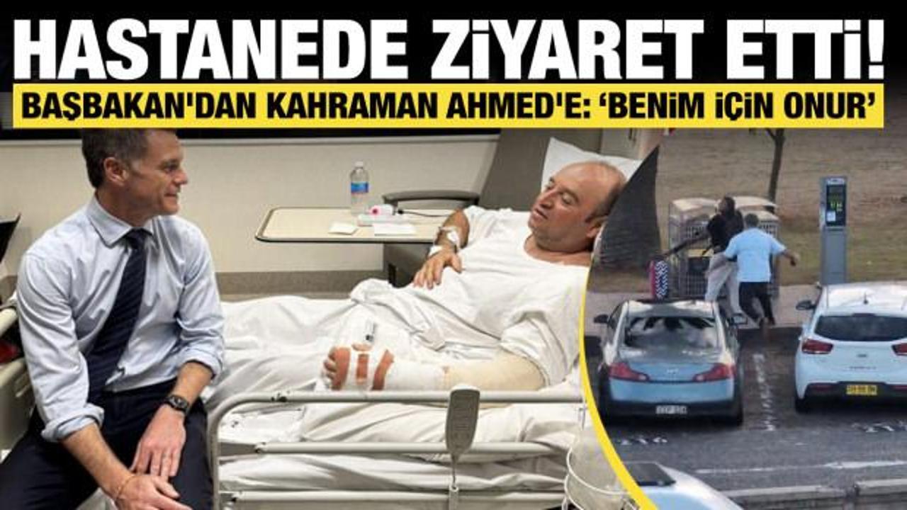 Avustralya'da Başbakan'dan kahraman Ahmed'e hastanede ziyaret: Benim için bir onur