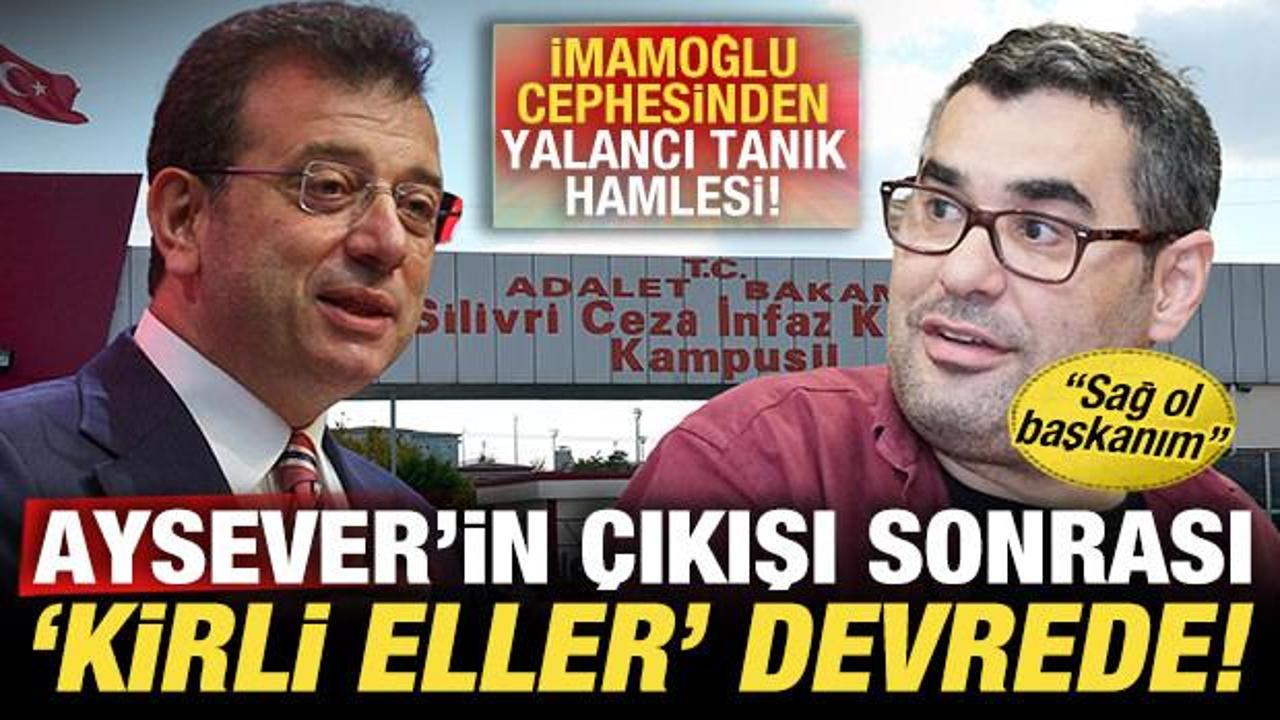 Aysever'in 'hırsız' &ccedil;ıkışı sonrası 'kirli eller' devrede! İmamoğlu'nun yalancı tanığı...