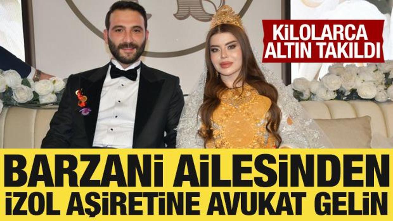 Barzani ailesinden İzol Aşiretine avukat gelin