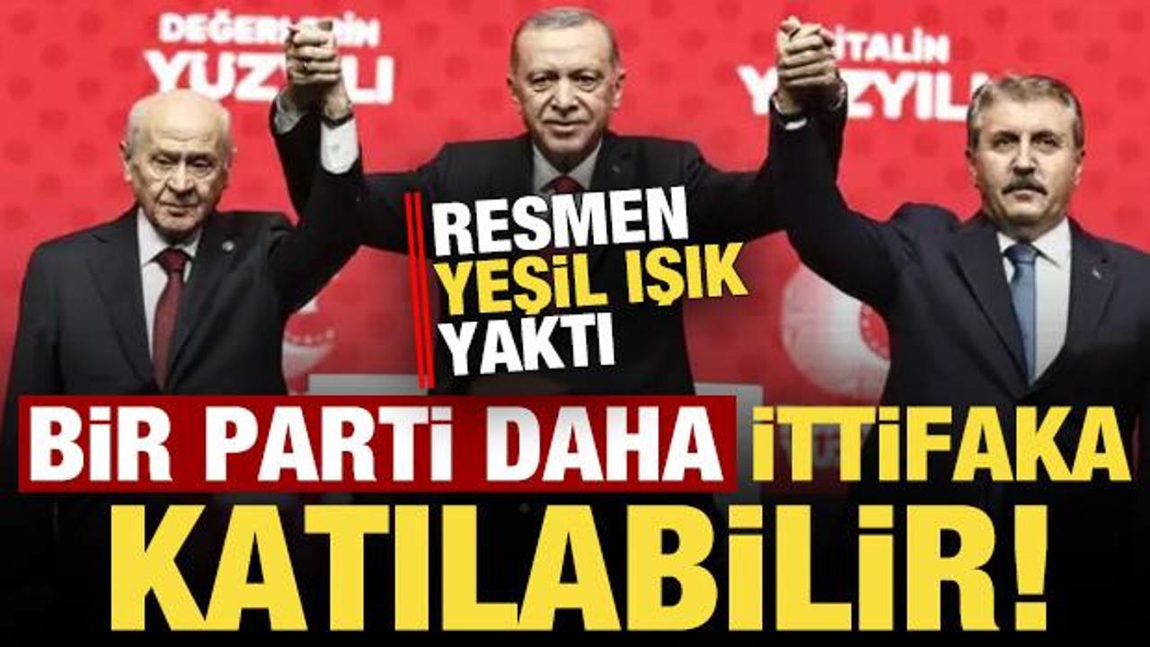 Bir parti daha ittifaka katılabilir! Resmen a&ccedil;ıkladı...