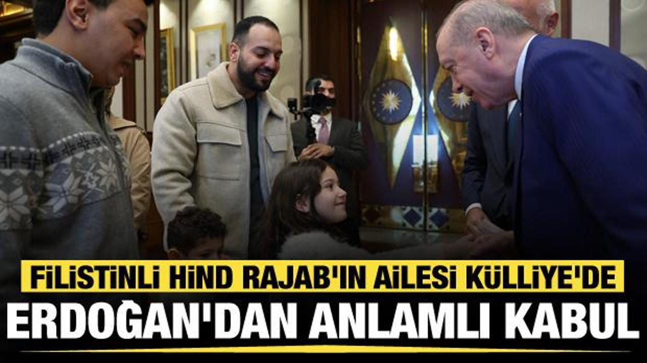 Cumhurbaşkanı Erdoğan, Filistinli Rajab'ın aile fertlerini kabul etti