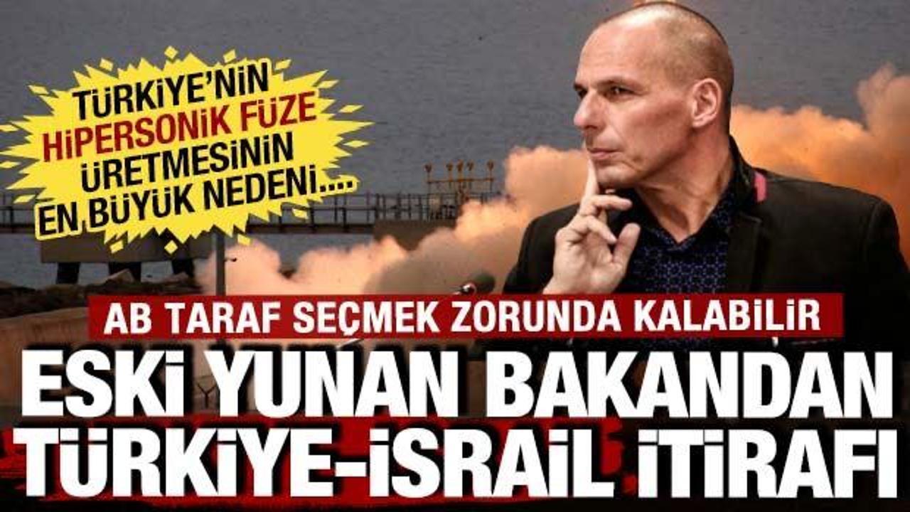 Eski Yunan Bakan'dan T&uuml;rkiye ve İsrail itirafı: Tayfun Hipersonik f&uuml;ze &uuml;retme sebebi...