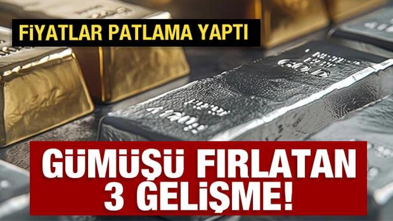 G&uuml;m&uuml;ş fiyatlarını fırlatan 3 gelişme! Kapış kapış satın aldılar 