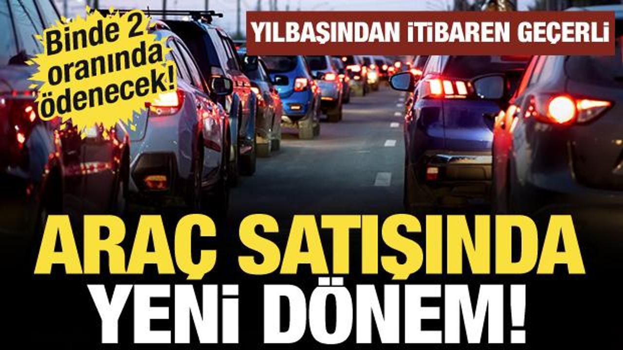 İkinci el ara&ccedil; devirlerinde har&ccedil; uygulaması başlıyor: Bin lira alt sınır geldi