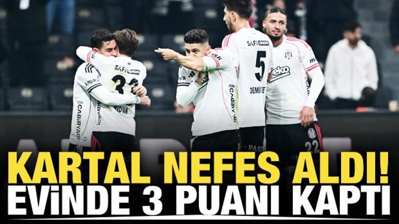 Kartal nefes aldı! Evinde 3 puanı kaptı