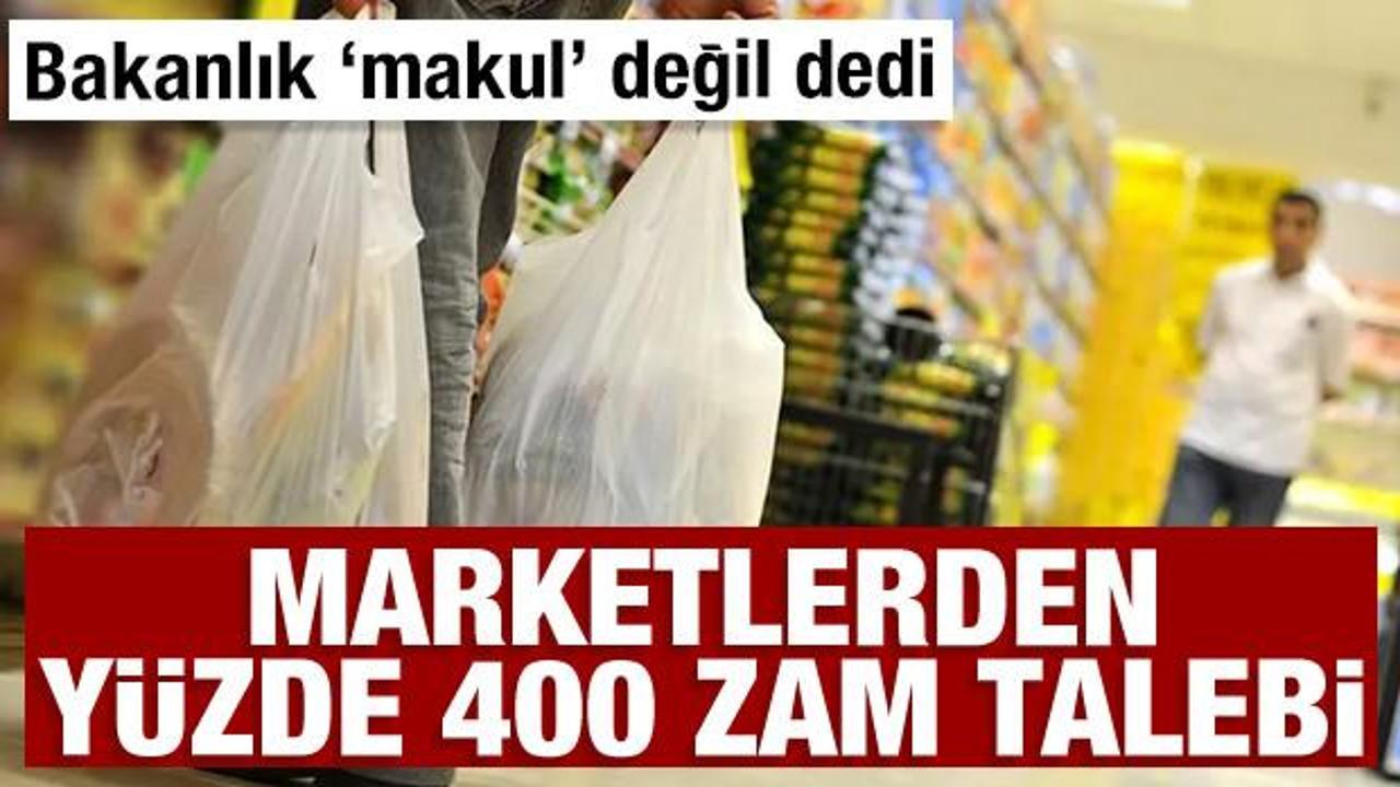  Marketlerden y&uuml;zde 400 zam talebi: Poşet &uuml;cretleri zamlanacak mı?