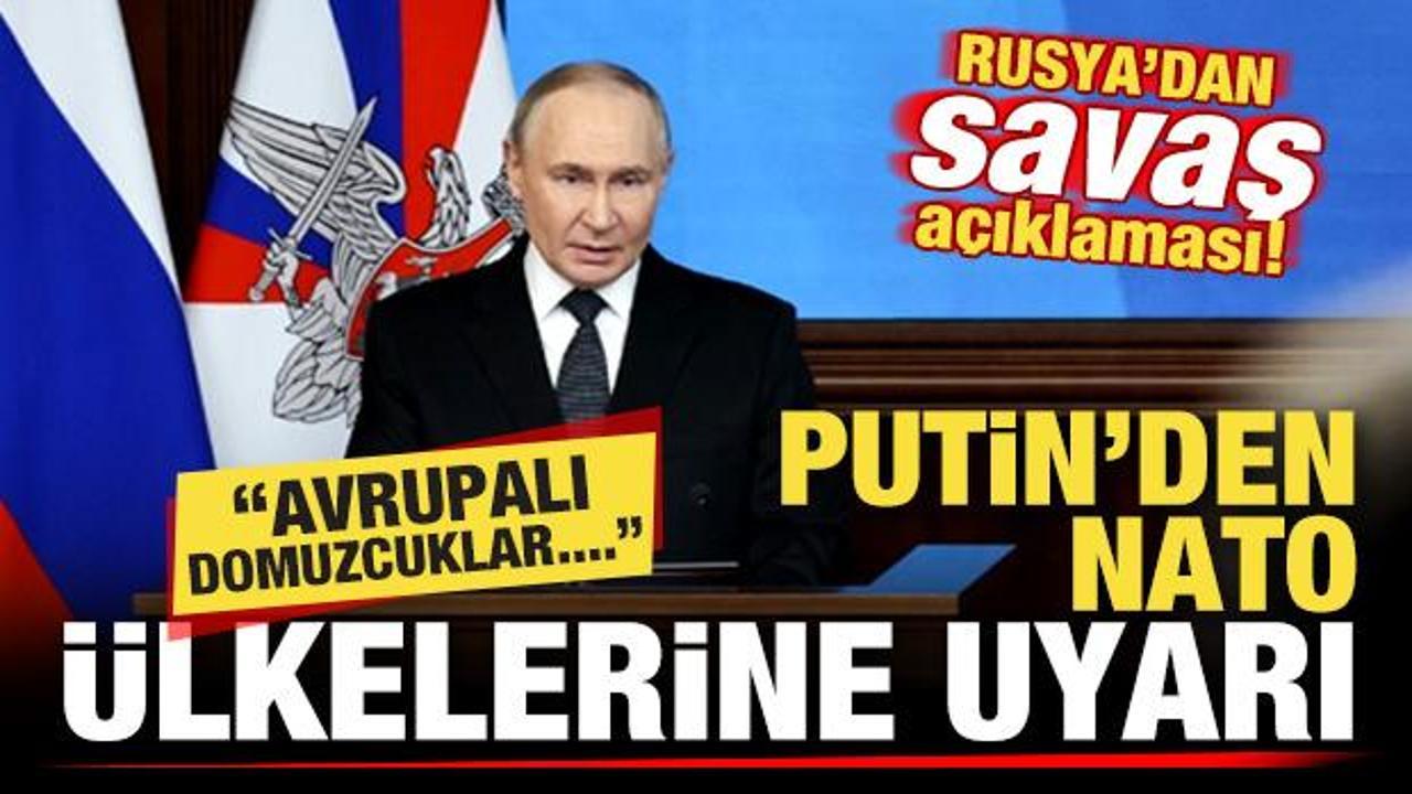 Putin'den son dakika savaş a&ccedil;ıklaması! NATO &uuml;lkelerine uyarı: Avrupalı domuzcuklar...