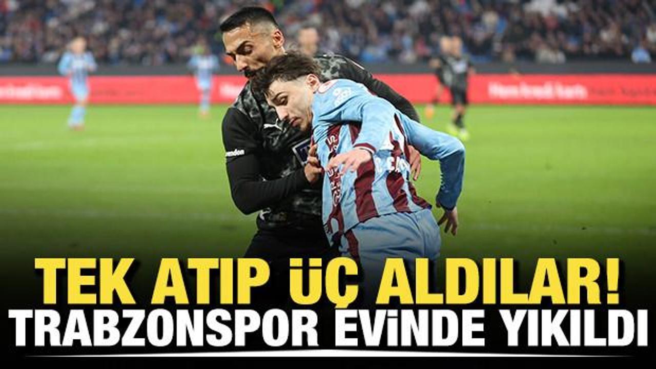 Tek atıp &uuml;&ccedil; aldılar! Trabzonspor evinde yıkıldı