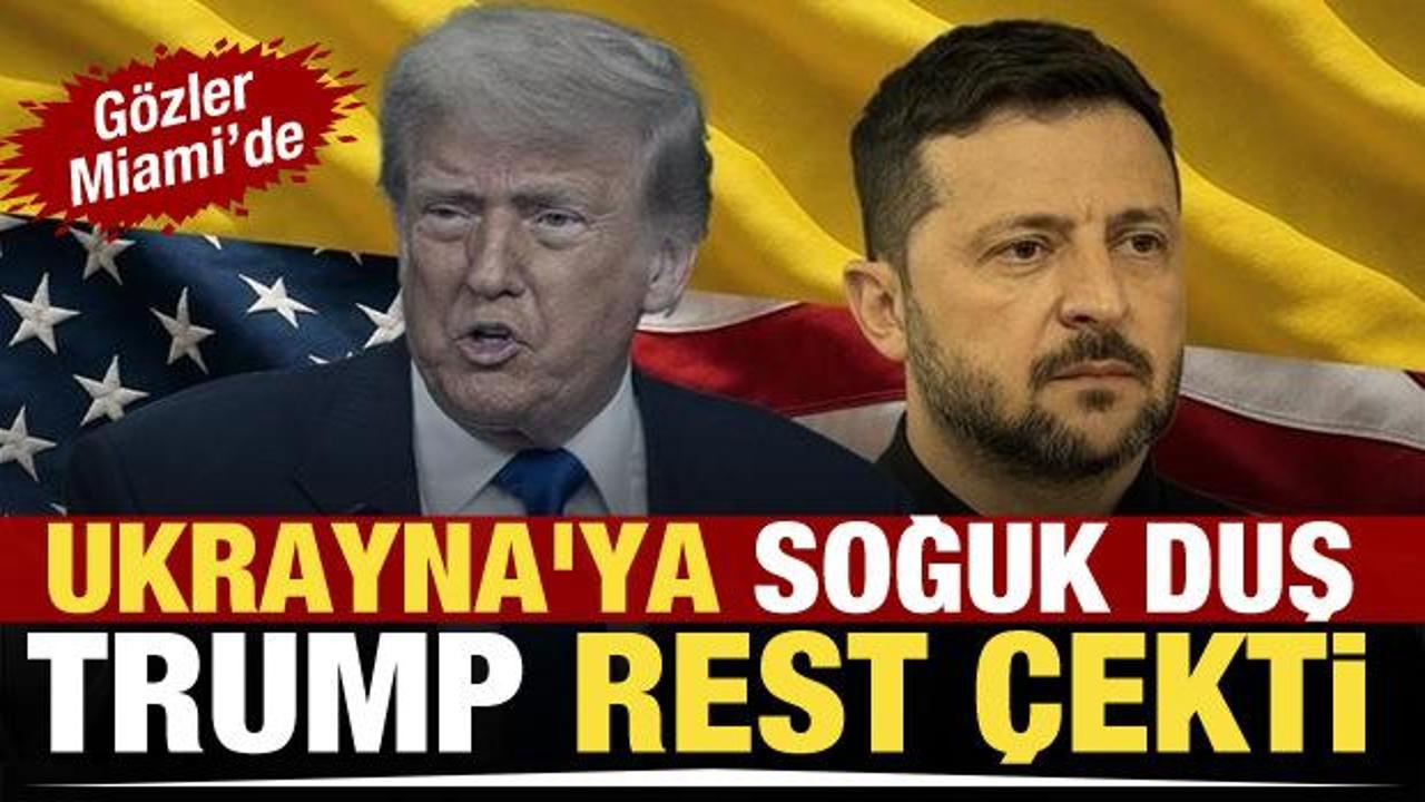 Trump'tan Ukrayna'ya soğuk duş