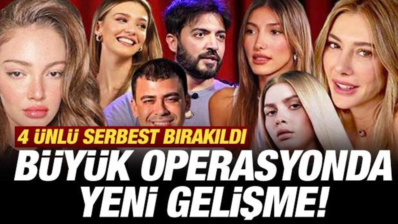 &Uuml;nl&uuml;lere b&uuml;y&uuml;k operasyon! G&ouml;zaltına alındılar, ka&ccedil;aklar var: 4 isim serbest bırakıldı