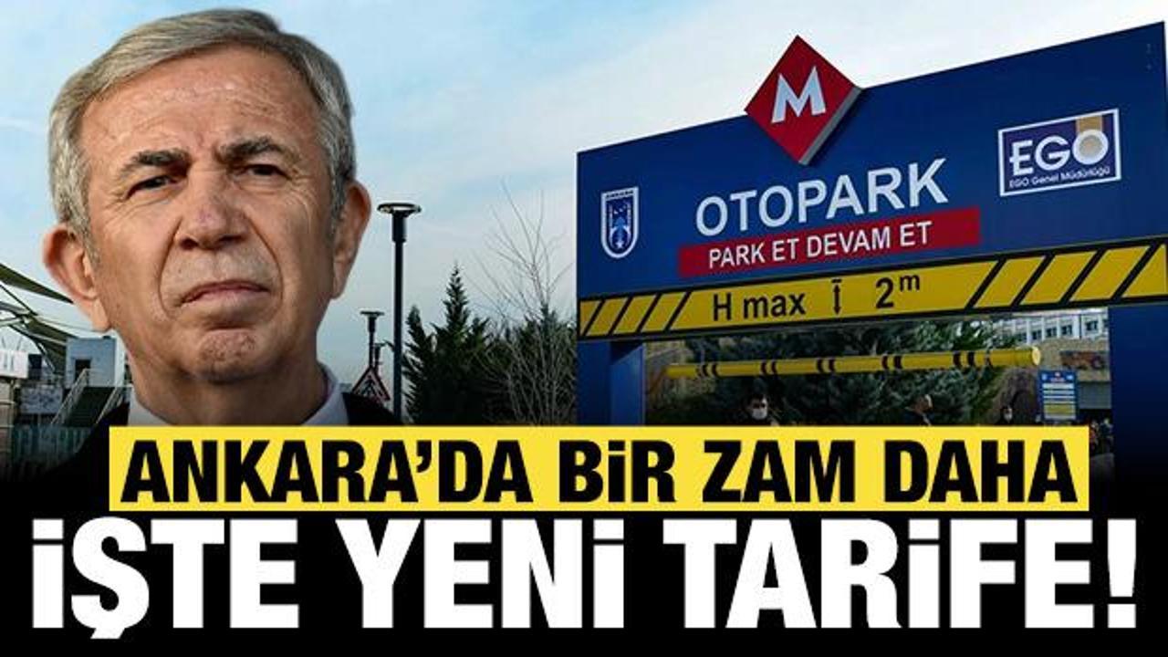 Ankara'da toplu taşımadan sonra bir zam daha: İşte yeni tarife!