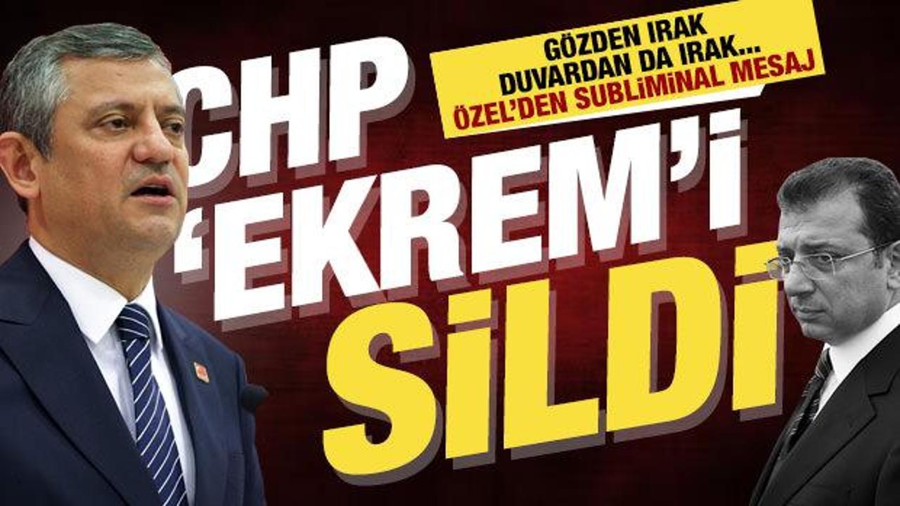 CHP, İmamoğlu&rsquo;nu sildi: Cumhurbaşkanlığı Aday Ofisi&rsquo;nde &Ouml;zel&rsquo;den &lsquo;aday benim&rsquo; pozu