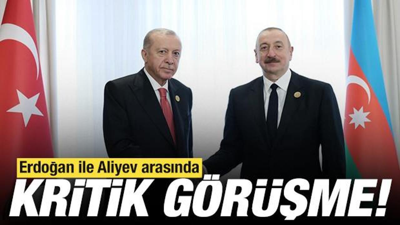 SON DAKİKA: Cumhurbaşkanı Erdoğan, Azerbaycan Cumhurbaşkanı Aliyev ile g&ouml;r&uuml;şt&uuml;