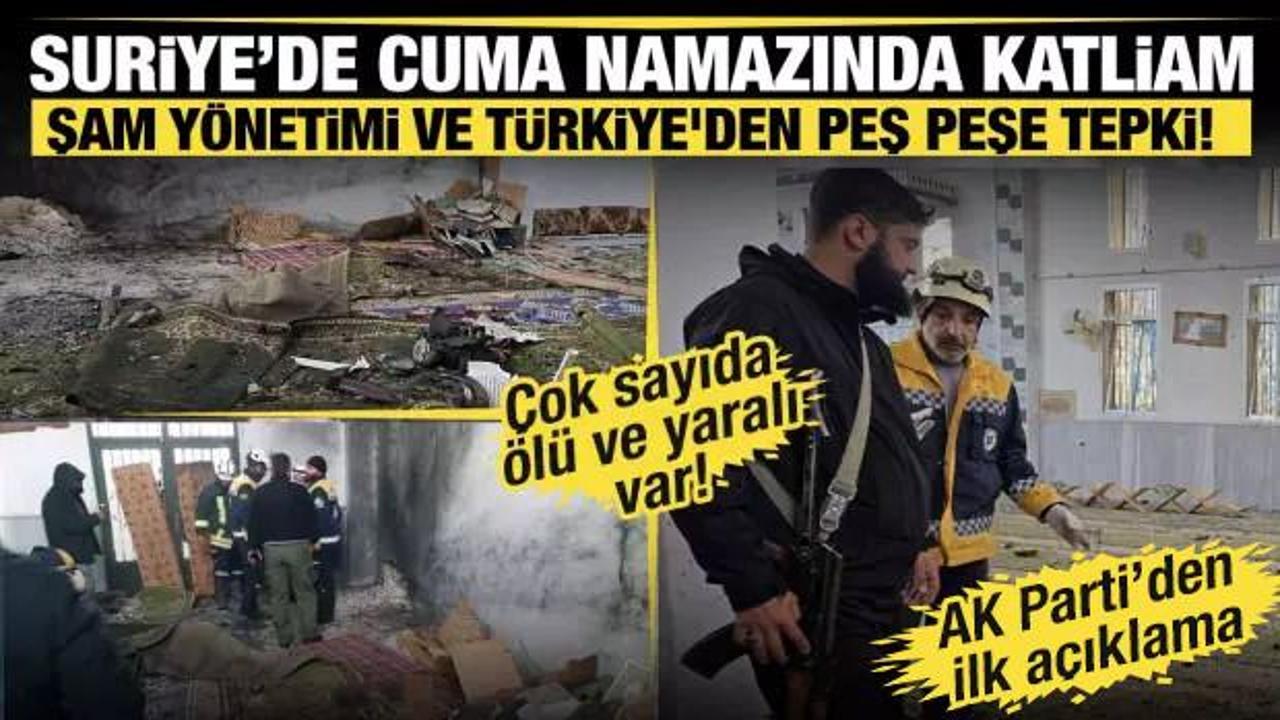 Son dakika... Suriye'de bir camide patlama! &Ouml;l&uuml;ler ve yaralılar var! 