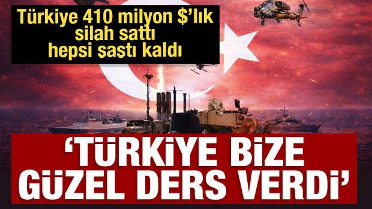 T&uuml;rkiye 410 milyon dolarlık silah sattı hepsi şaştı kaldı: T&uuml;rkiye bize g&uuml;zel ders verdi
