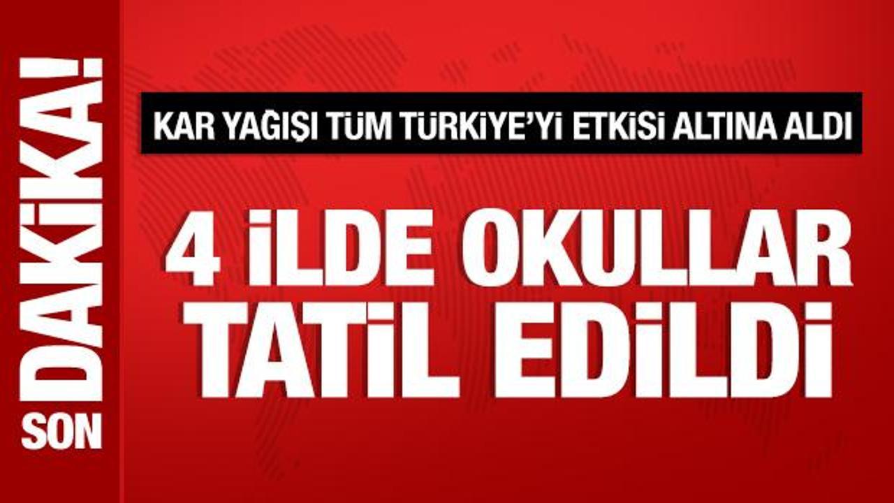Kar yağışı T&uuml;rkiye'yi etkisi altına aldı: Tatil haberleri peş peşe geldi