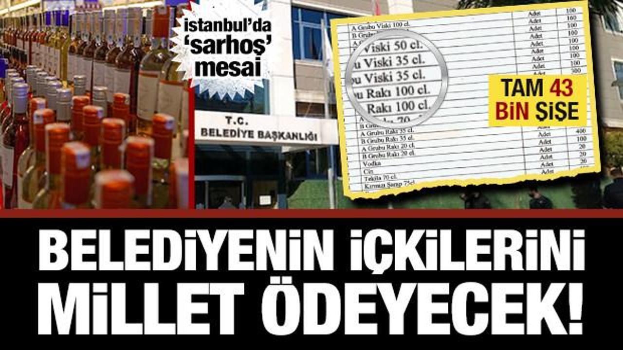 Avcılar&rsquo;da 'sarhoş' mesai! CHP'li belediyenin i&ccedil;kilerini millet &ouml;deyecek...Tam 43 bin şişe