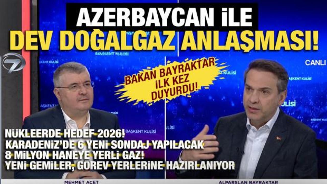  Azerbaycan ile 33 milyar metrek&uuml;pl&uuml;k dev doğalgaz anlaşması! Bakan Bayraktar duyurdu!