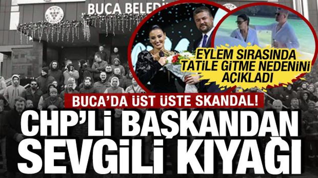 Buca'da &uuml;st &uuml;ste skandal: Eylem sırasında tatile gitme nedenini a&ccedil;ıkladı: Gayet insani...