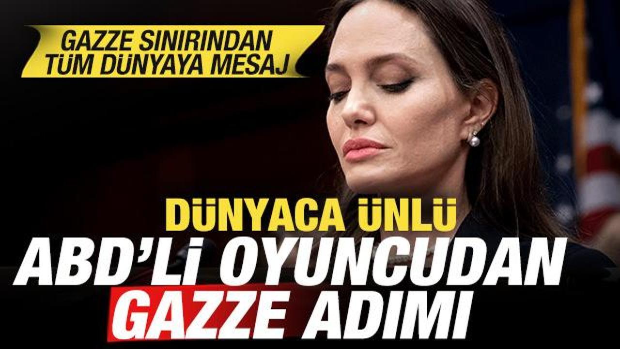 D&uuml;nyaca &uuml;nl&uuml; oyuncudan Gazze adımı: Refah Sınır Kapısı'ndan t&uuml;m d&uuml;nyaya &ccedil;ağrı