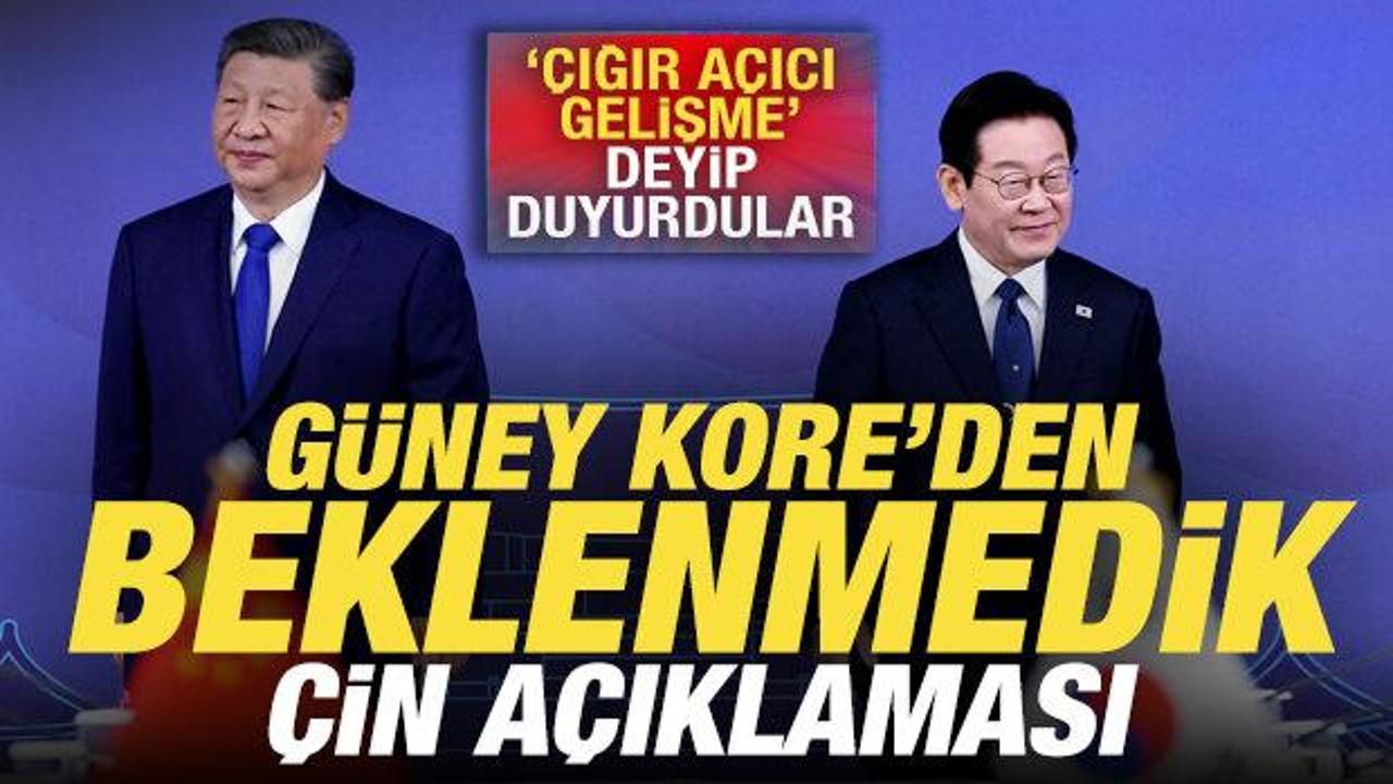 G&uuml;ney Kore'den s&uuml;rpriz &Ccedil;in a&ccedil;ıklaması! '&Ccedil;ığır a&ccedil;ıcı bir gelişme' deyip duyurdular