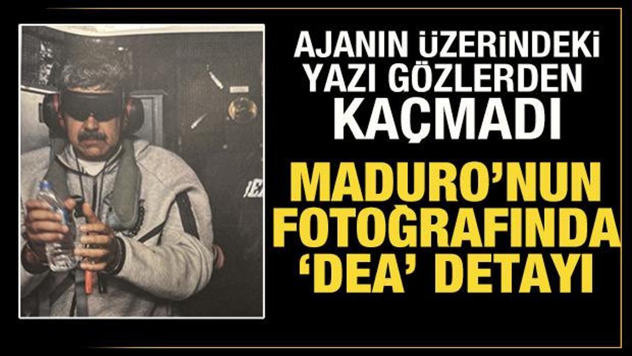 Maduro'nun ka&ccedil;ırılmasında 'DEA' detayı: Ajanın &uuml;zerindeki yazı g&ouml;zlerden ka&ccedil;madı