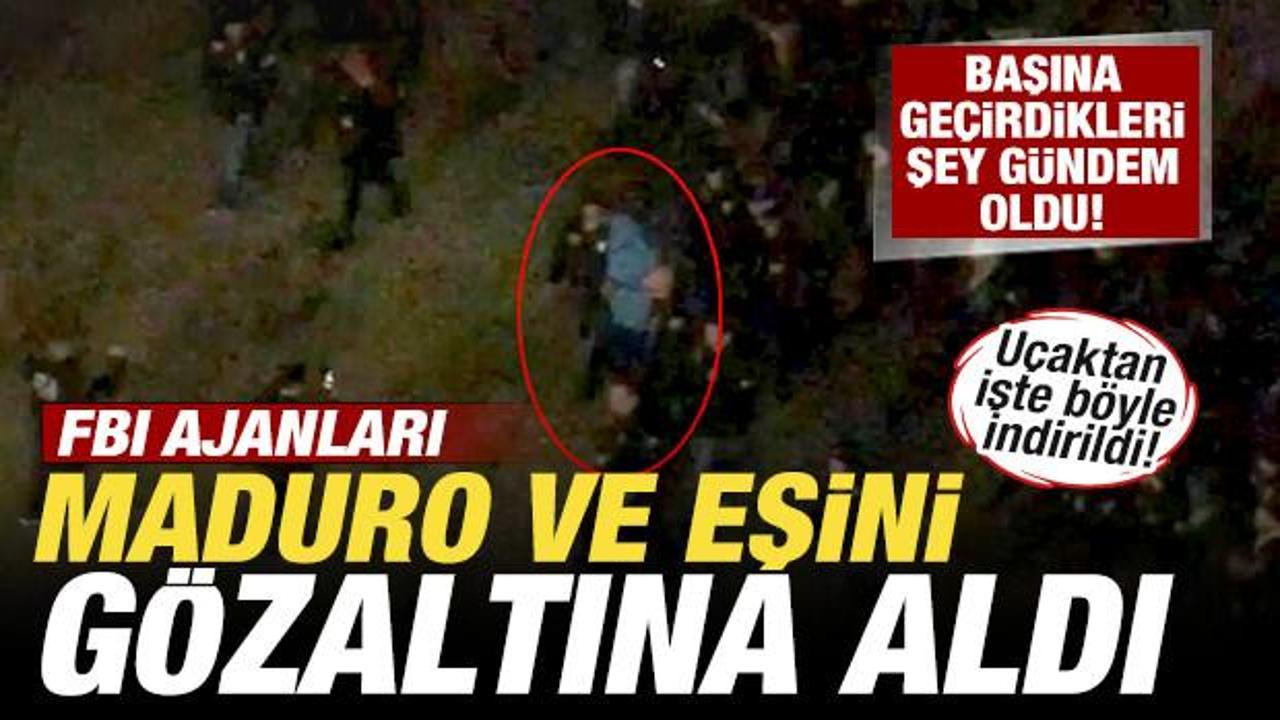 Son dakika: Maduro'yu taşıyan u&ccedil;ak New York'a indi! FBI g&ouml;zaltına aldı