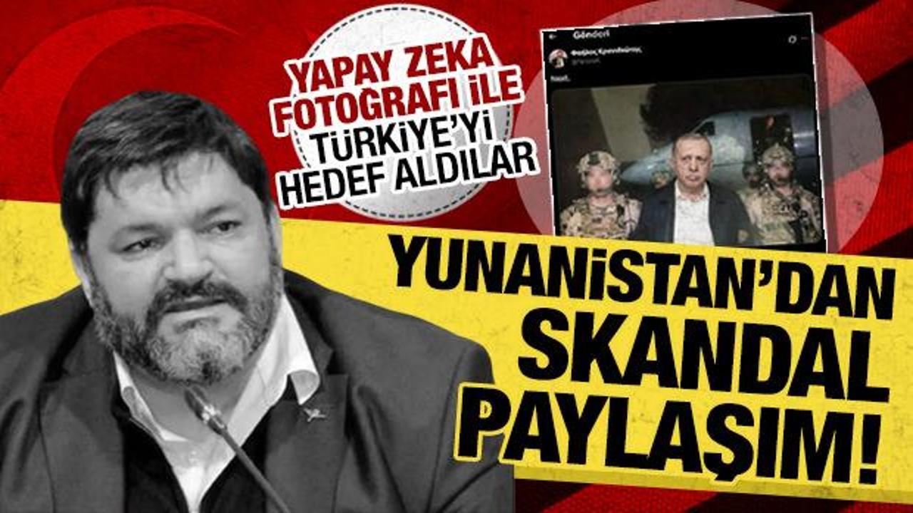 Yunanistan'dan 'yapay zekalı' skandal provokasyon: Cumhurbaşkanı Erdoğan'ı hedef aldılar!