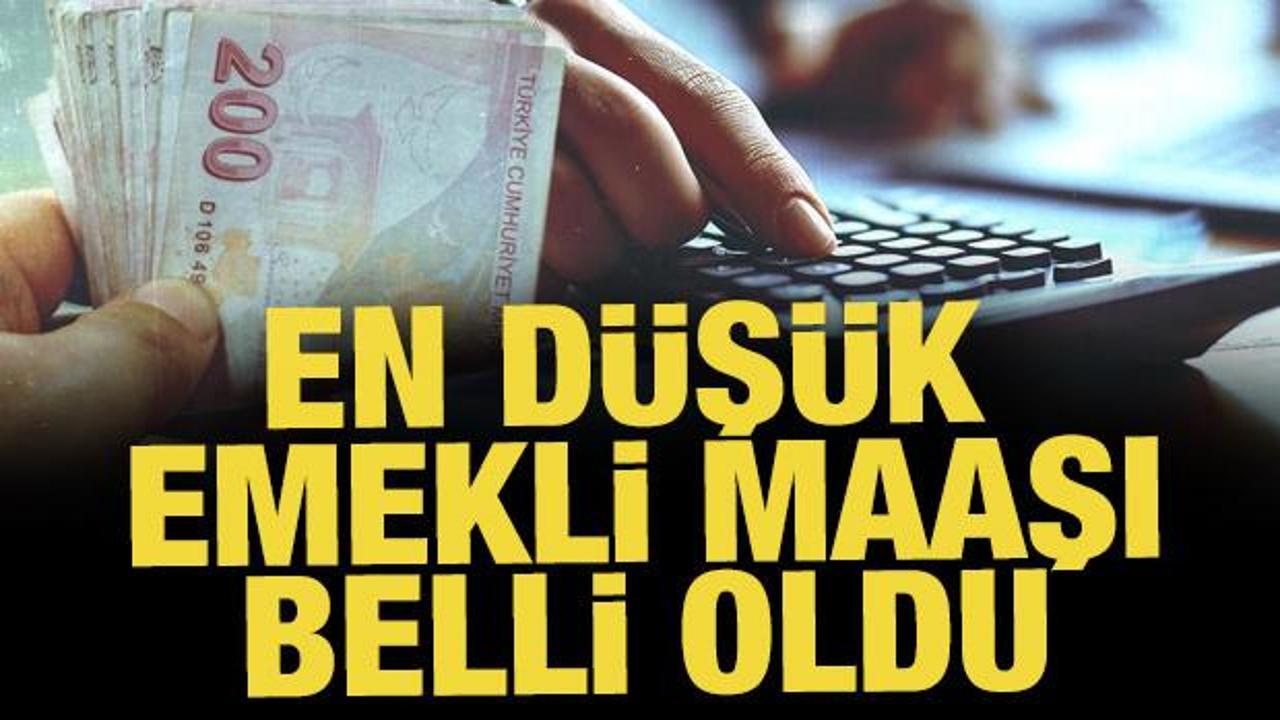 2026 en d&uuml;ş&uuml;k emekli aylığı 20 bin TL oldu