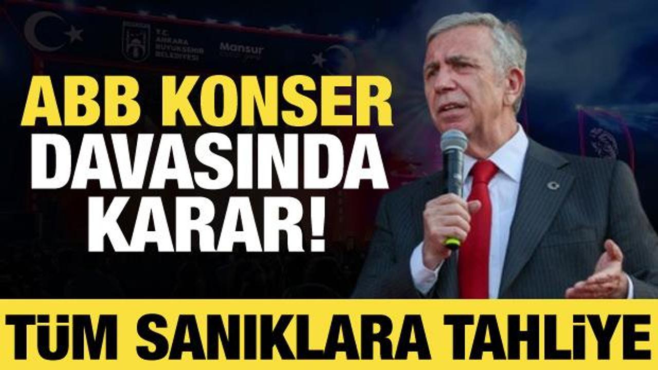 ABB konser davasında sıcak gelişme: T&uuml;m sanıklar tahliye edildi