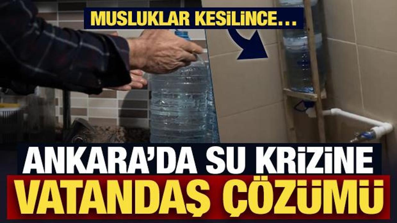 Ankara'da su krizi! Kesinti duyurusu sonrası evde &lsquo;depo d&uuml;zeni&rsquo; g&uuml;ndem oldu