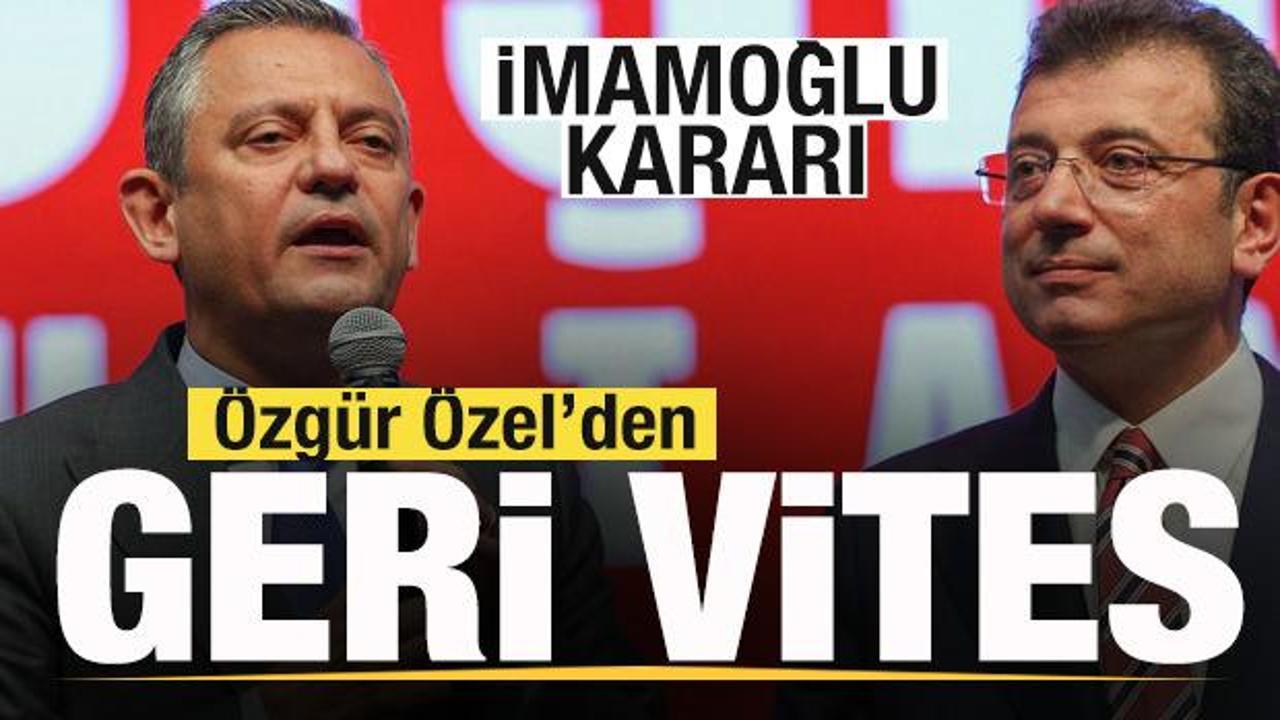Anketleri gören Özgür Özel’den geri vites! Ekrem İmamoğlu iddiası