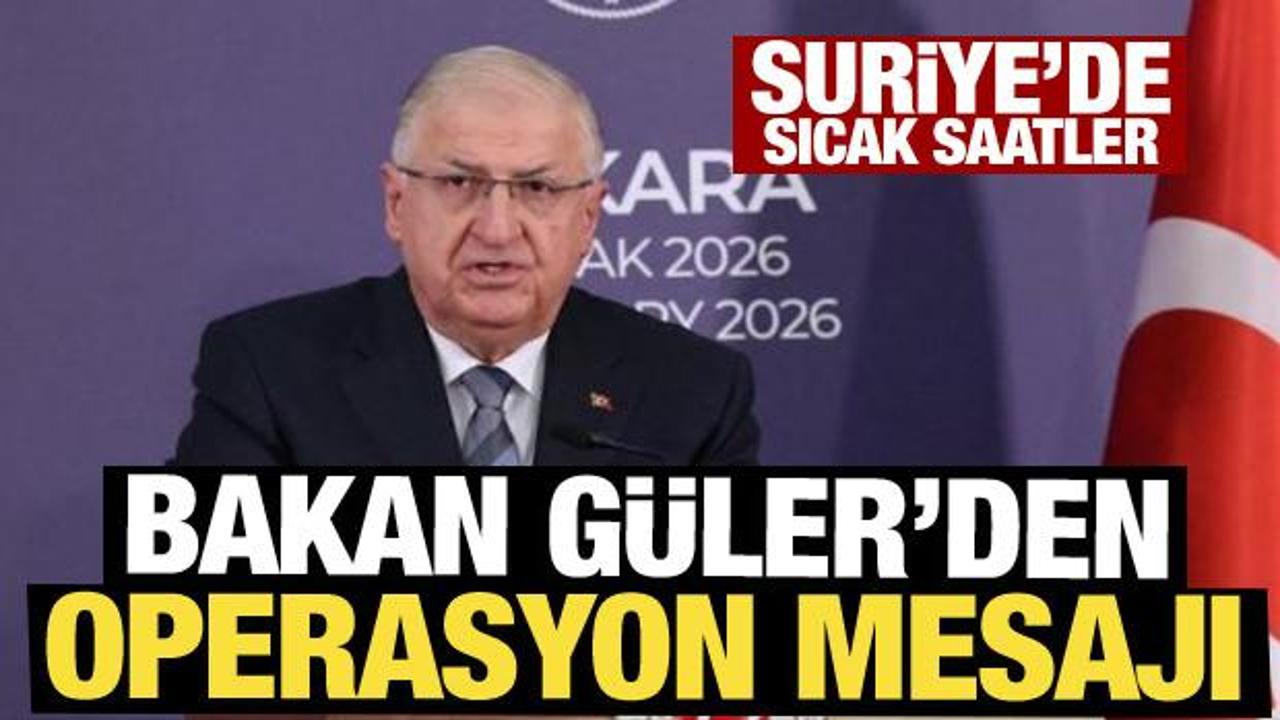 Bakan G&uuml;ler'den operasyon mesajı: Memnuniyetle karşılandı