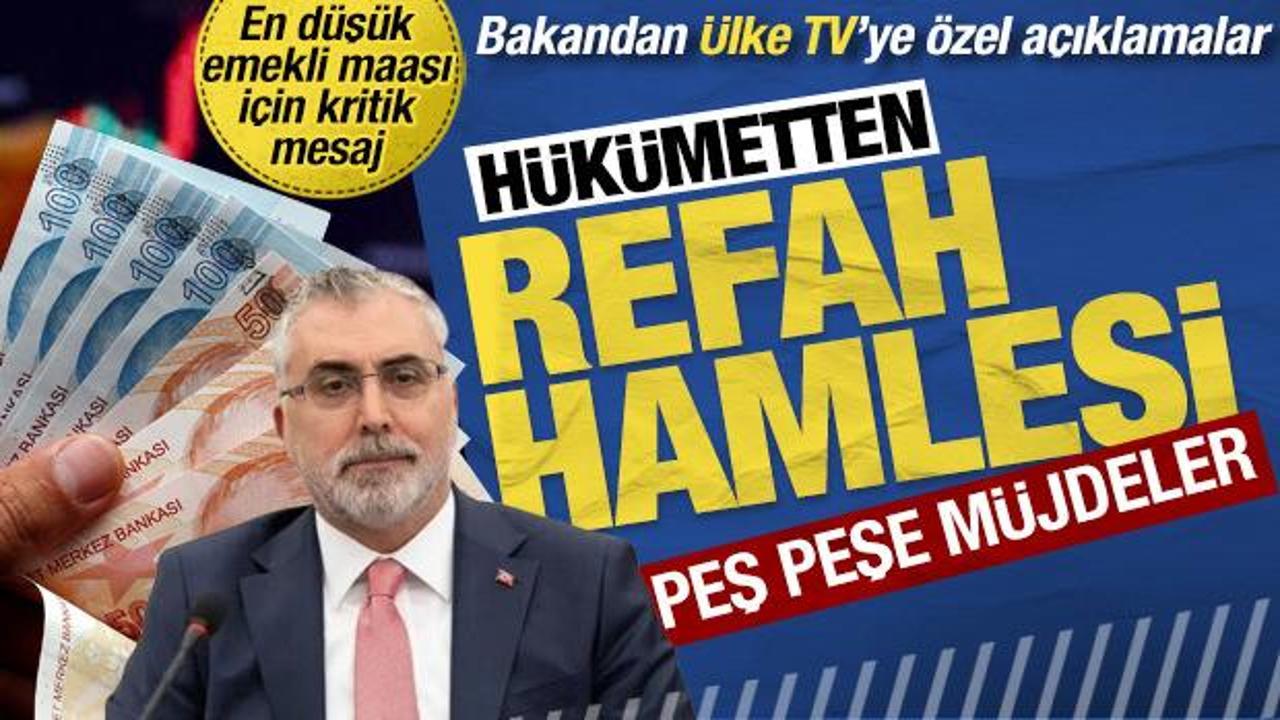 Bakan Işıkhan'dan en d&uuml;ş&uuml;k emekli maaşı a&ccedil;ıklaması: Ortak bir neticeye ulaştık!