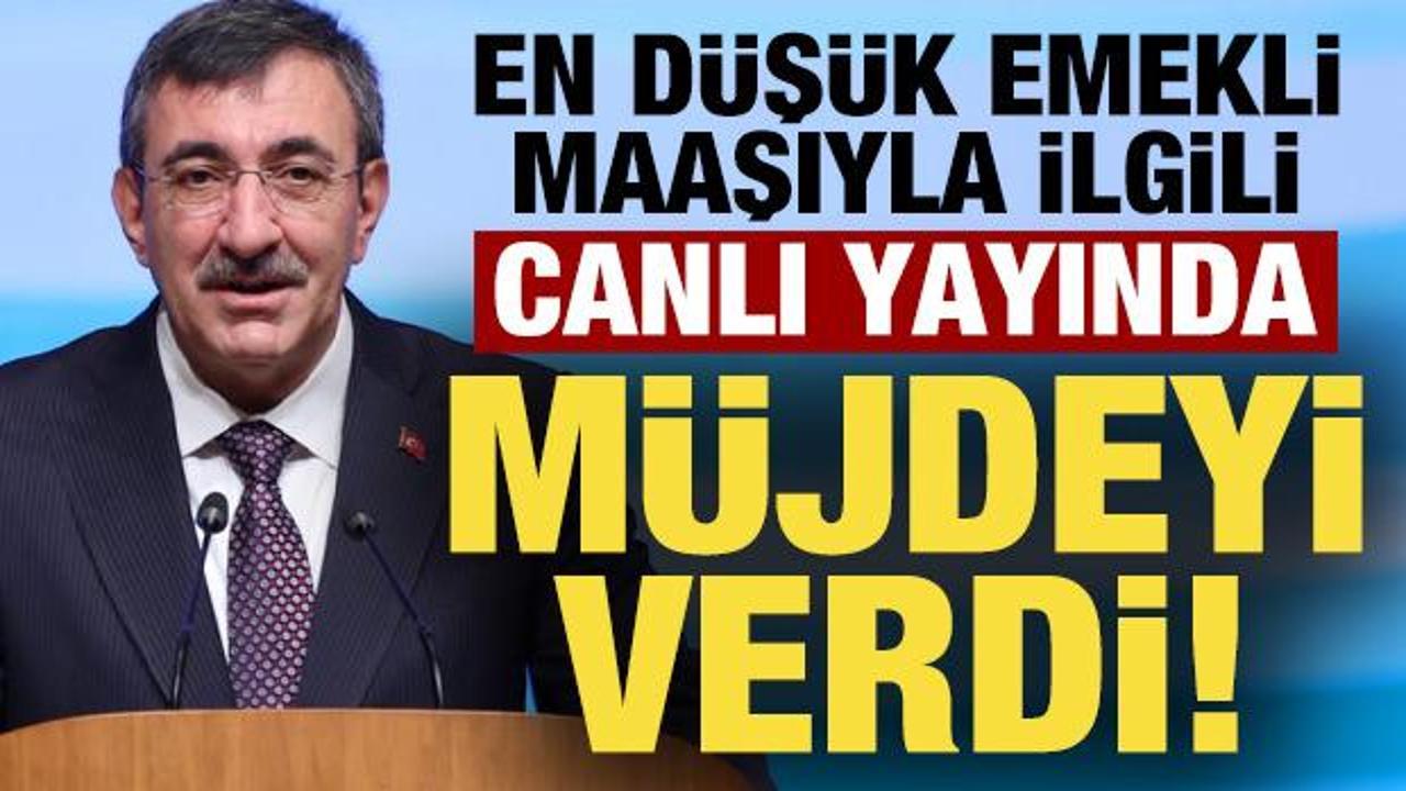 Son dakika: Cevdet Yılmaz, en d&uuml;ş&uuml;k emekli maaşı ile ilgili m&uuml;jdeli haberi verdi!