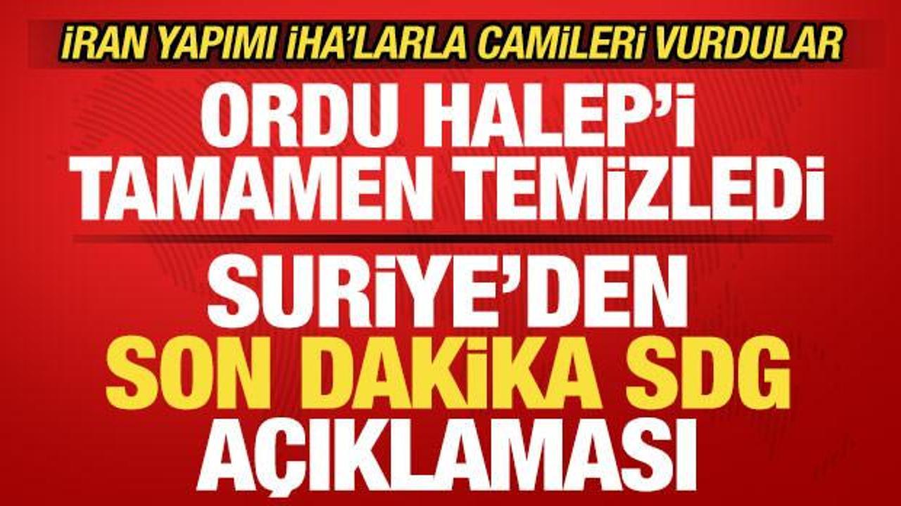 Suriye'den son dakika SDG a&ccedil;ıklaması! İran yapımı İHA'larla camileri vurdular