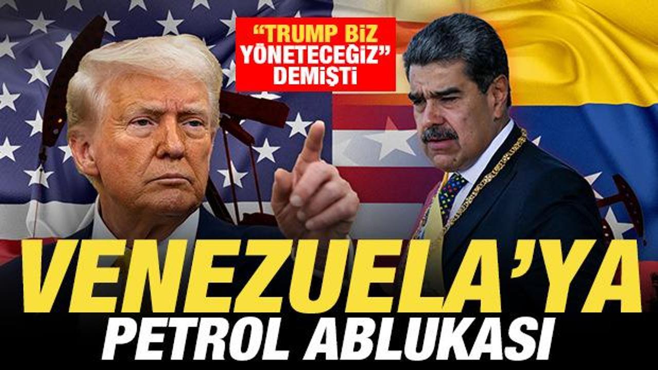 Trump 'biz y&ouml;neteceğiz' demişti: Venezuela'ya petrol ablukası! 