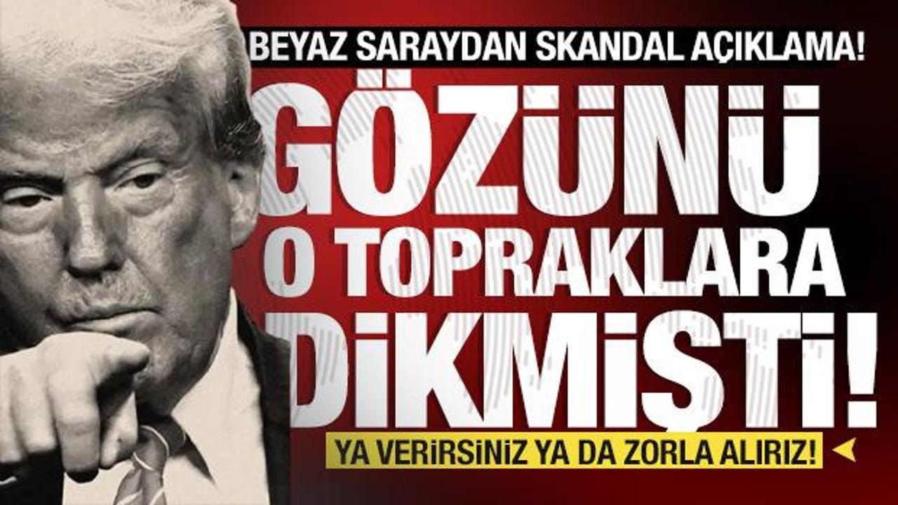 Trump'tan skandal hamle! G&ouml;z&uuml;n&uuml; o topraklara dikti: Ya verirsiniz ya da zorla alırız!