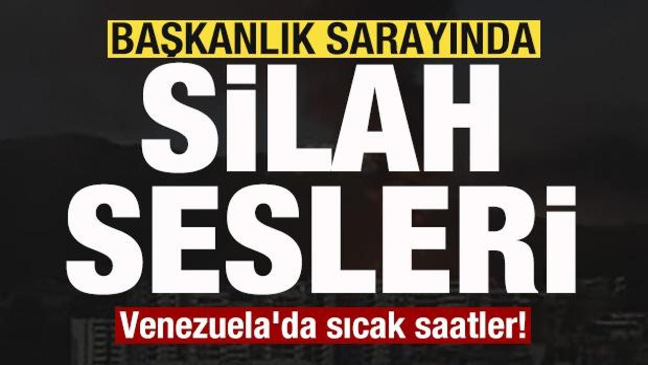 Venezuela'da sıcak saatler! Başkanlık sarayında silah sesleri